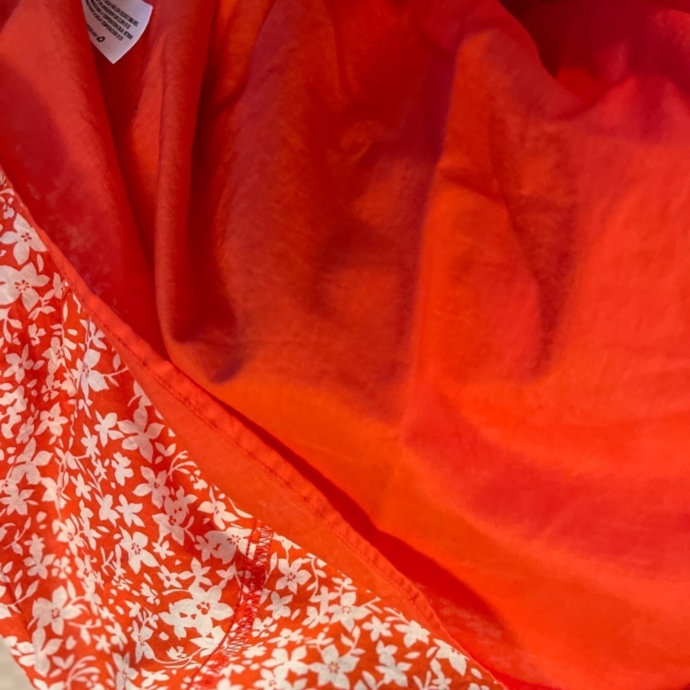 The Nines by Hatch red floral maternity button front 3/4 sleeve maxi dress. XXL. - Picture 6 of 9